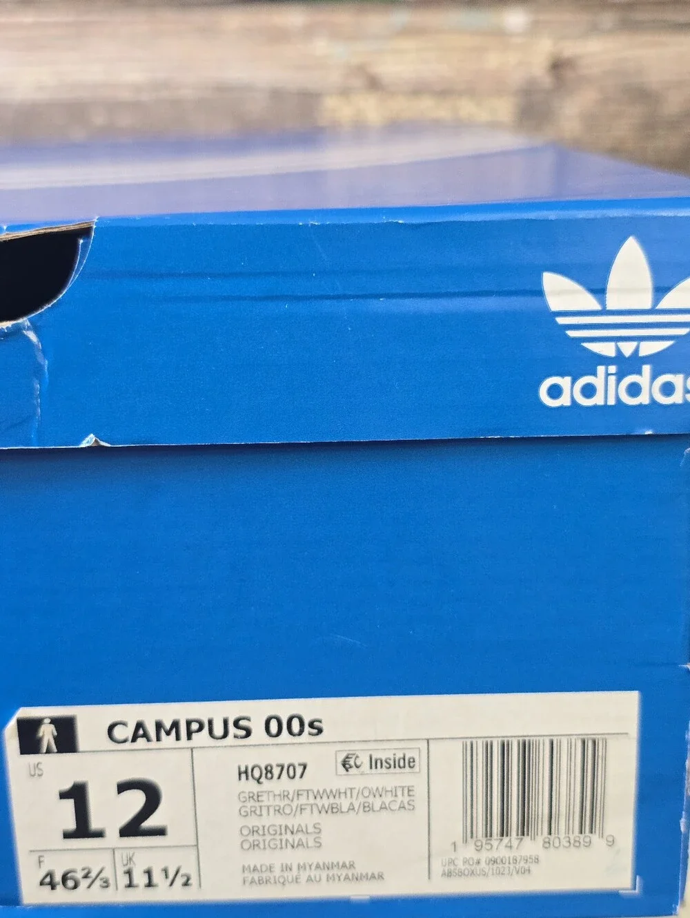 Adidas Campus 00s Grey White Suede Sneakers Men’s 12 New